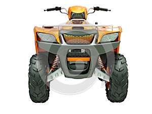 Quad bike isolated