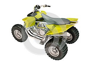 Quad bike isolated photo