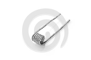 Quad coil for vaping on a white background photo