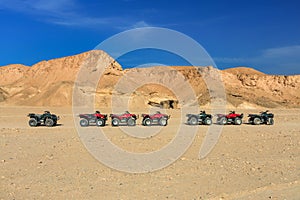 Quad trip on the desert near Marsa Alam, Egipt