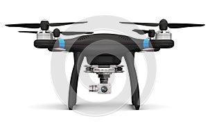 Quadcopter drone with 4K video and photo camera