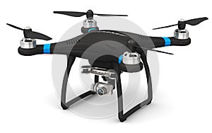 Quadcopter drone with 4K video and photo camera photo