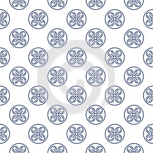 Quadcopter vector Multirotor concept thin line seamless pattern