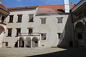 Quadrangle in TelÃÂ castle photo