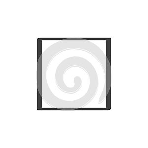 Quadrature astrology sign line icon photo