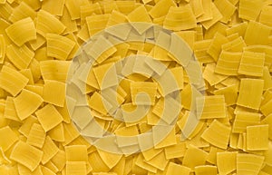 Quadretti - square shaped pasta background photo