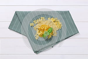 Quadretti - square shaped pasta photo