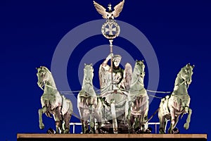 The Quadriga at night photo