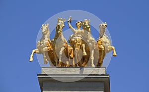 Quadriga Statue in Barcelona