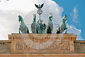 Quadriga statue in Berlin, Germany.