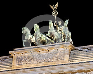 The Quadriga on top of the Brandenburger Tor photo