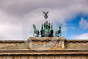 Quadriga on Top of the Brandenburger Tor (Brandenburg Gate)