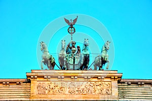 Quadriga on top of the Brandenburger tor photo