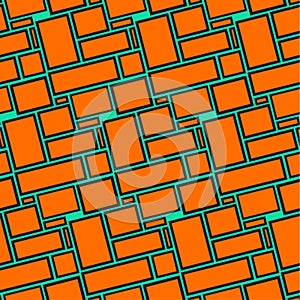 Quadrilaterals seamless pattern.