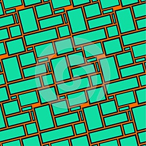 Quadrilaterals seamless pattern.