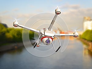 Quadrocopter with the camera