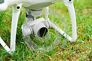 Quadrocopter on grass