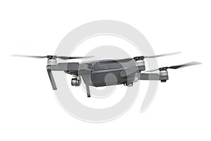 Quadrocopter isolated on white background