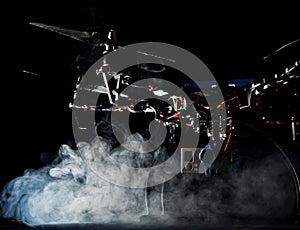 Quadrocopter at studio