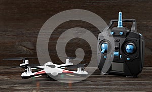 Quadrocopter and wireless controller