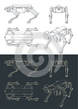 Quadruped robot blueprints photo