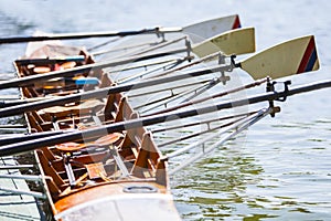 Quadruple rowing boat