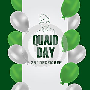 Quaid Day 25th December Celebration Social Media Post.