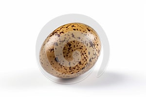 Quail egg isolated on white background. Generative AI