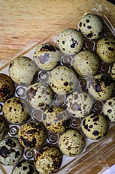 Quail Eggs as morning breackfast. photo
