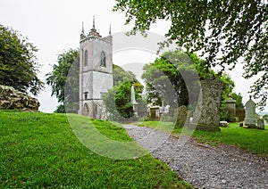 Quaint church in countryside Ireland