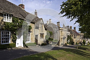 Quaint Cotswold cottages, Burford, Oxfordshire, UK