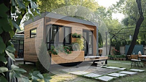 Quaint and cozy this micro home is designed for those who want to live sustainably without sacrificing style. The clever photo