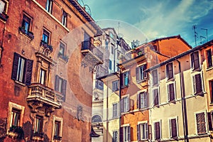 Quaint facades in Rome