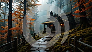 Quaint green cabin: The Path to Solitude photo