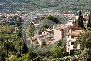 Quaint historic village in the Tramuntana Mountains of Majorca