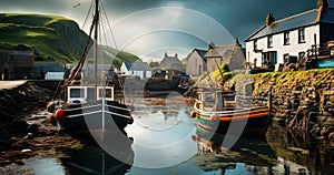 Quaint Island Life British Fishing Village