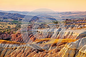 The quaint landscapes of Cappadocia in the vicinity of GÃ¶reme. Turkey