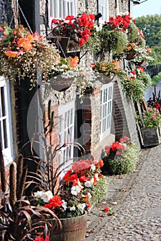 Quaint Old British Pub in Summer, England.