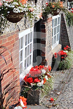 Quaint Old British Pub in Summer, England.