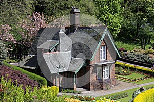 Quaint old cottage in Princes Street gardens photo