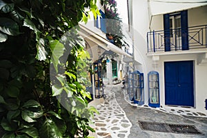 The quaint streets of Greece