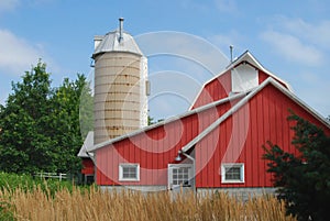 A quaint traditional farmstead photo