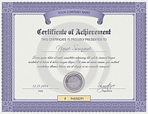 Qualification Certificate Template photo