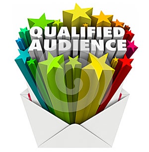 Qualified Audience Words Envelope Direct Marketing Targeted Customers