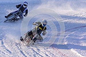 Qualifying race for Swedish championship in ice speedway