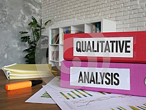 Qualitative analysis methods are shown using the text