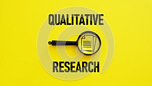 Qualitative Research is shown using the text