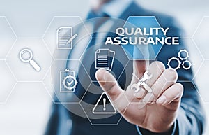 Quality Assurance Service Guarantee Standard Internet Business Technology Concept photo