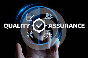 Quality Assurance Service Guarantee Standard Internet Business Technology Concept photo