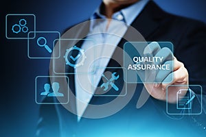 Quality Assurance Service Guarantee Standard Internet Business Technology Concept photo
